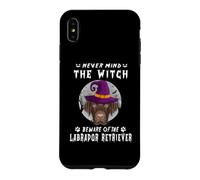 Custodia per iPhone XS Max Never Mind The Witch Beware Of Labrador Dog Halloween