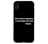 Custodia per iPhone XS Max NIETZSCHE CITAZIONE POCHI SONO FATTI PER L'INDIPENDENZA PRIVILEGE...