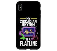 Custodia per iPhone XS Max Night Shift Nurse Circadian Rhythm Flatline Humor