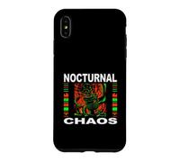 Custodia per iPhone XS Max Nights Owl Gamer Nocturnal Chaos Coffee Lover