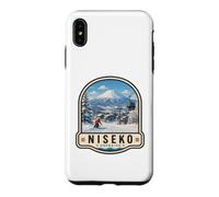 Custodia per iPhone XS Max Niseko Hokkaido Giappone Sci Snowboard Design