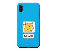 Custodia per iPhone XS Max Niu Lai Moo Love Meme virale di reazione della mucca cinese