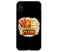 Custodia per iPhone XS Max No Carb Club Carnivoro Keto Dieta Chetogenica Nutrizione Citazione