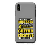Custodia per iPhone XS Max Non faccio errori Chitarra Divertenti Decisioni creative