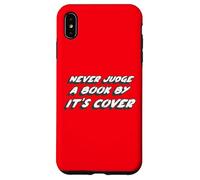 Custodia per iPhone XS Max Non giudicare mai un libro dalla copertina | Dire Citazione