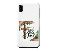 Custodia per iPhone XS Max Non ho bisogno della fortuna, sono benedetto dal regalo di Gesù per il giorno di San Patrizio