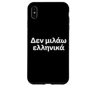 Custodia per iPhone XS Max "Non parlo greco." Parola greca divertente