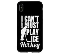 Custodia per iPhone XS Max Non posso, devo giocare a hockey su ghiaccio