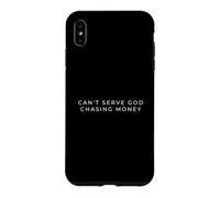 Custodia per iPhone XS Max Non posso servire Dio a caccia di soldi cristiano minimalista