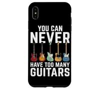Custodia per iPhone XS Max Non puoi mai avere troppe chitarre rock n roll chitarrista