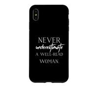 Custodia per iPhone XS Max Non sottovalutare mai una donna ben letta - Amante dei libri di topi di biblioteca