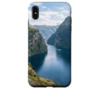 Custodia per iPhone XS Max Norvegese Fiordo montagna scogliere acqua paesaggio scenico