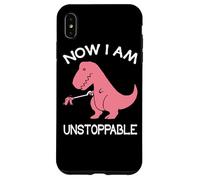 Custodia per iPhone XS Max Now I'm Unstoppable - Funny T-Rex Dinosaur