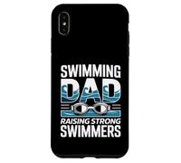 Custodia per iPhone XS Max Nuoto Papà Allevare Nuotatori Forti Nuotare Team Padre