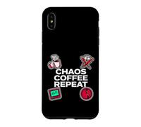 Custodia per iPhone XS Max Nurse Life Chaos Coffee Repeat ER Medical