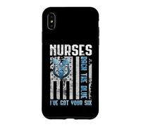 Custodia per iPhone XS Max Nurses Back The Blue I've Got Your Six - Nurse Show Support