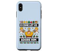 Custodia per iPhone XS Max O Come Let Us Adore Him Gesù Bambino Natività Natale