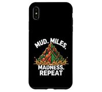 Custodia per iPhone XS Max Obstacle Course Racing Mud Miles Madness Repeat