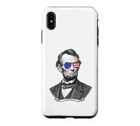 Custodia per iPhone XS Max Occhiali da sole Abraham Lincoln USA
