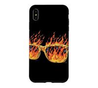 Custodia per iPhone XS Max Occhiali Fuoco Bruciante Costume