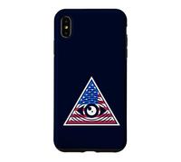 Custodia per iPhone XS Max Occhio dentro USA Flag Piramide - All-Seeing Eye Conspiracy