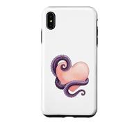 Custodia per iPhone XS Max Octopus Heart Tentacle Ocean Love Cute Octopus
