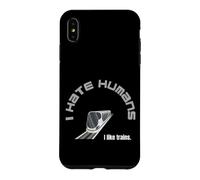 Custodia per iPhone XS Max odio persone amore treni nerd autista asperger