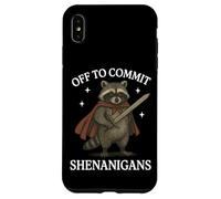 Custodia per iPhone XS Max Off To Commit Shenanigans Raccoon
