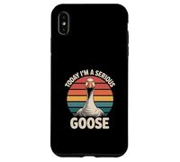 Custodia per iPhone XS Max Oggi sono un'oca seria, umorismo retrò