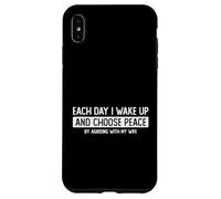 Custodia per iPhone XS Max Ogni giorno scelgo la pace d'accordo con mia moglie