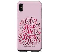 Custodia per iPhone XS Max Oh come ci ama San Valentino Cristiano Gesù Fede