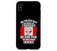 Custodia per iPhone XS Max On The Eighth Day God Created The Canadian Pride Heroes