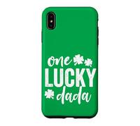 Custodia per iPhone XS Max One Lucky Dada, regalo per San Patrizio, colore: verde e scuro