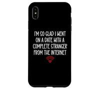 Custodia per iPhone XS Max Online Dating Anniversary Valentines Dating App Funny Couple