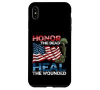 Custodia per iPhone XS Max Onore patriottico i morti guariscono il guerriero ferito americano