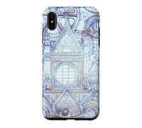 Custodia per iPhone XS Max Opera d'arte blu della Cattedrale Toscana