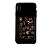 Custodia per iPhone XS Max Opera d'arte botanica scura Flora Curiosità botanica tropicale