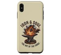 Custodia per iPhone XS Max Opera d'arte di Iron And Soul Blacksmith Forge Incudine Hammer