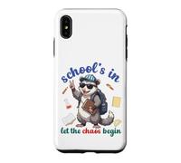 Custodia per iPhone XS Max Opossum Back To School Vibes Scuole In Let The Chaos Begin