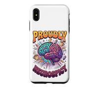 Custodia per iPhone XS Max Orgogliosamente Neurospicy Cervello Colorato ADHD Neurodiversità Gioia