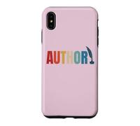 Custodia per iPhone XS Max Orgoglioso autore pubblicato mamma papà vintage poeta libro scrittore