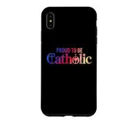 Custodia per iPhone XS Max Orgoglioso di essere Cattolica Eucaristia Crocifisso Fede cristiana
