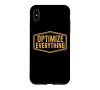Custodia per iPhone XS Max Ottimizza tutto Biohacking Biohacker Imprenditore Quote