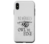 Custodia per iPhone XS Max Owl Be Fine Meme | Divertente gufo di Street Art Graffiti