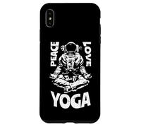 Custodia per iPhone XS Max Pace Amore Yoga Astronauta Namaste Meditazione Zen Lotus Pose