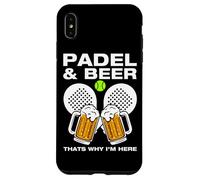 Custodia per iPhone XS Max Padel & Beer divertente padel ball giocatore