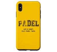 Custodia per iPhone XS Max Padel, La vita è breve Gioca a Padel due volte