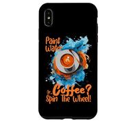 Custodia per iPhone XS Max PAINT WATER OR COFFEE SPIN THE WHEEL