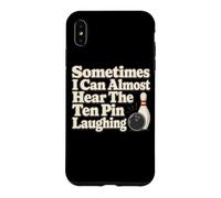 Custodia per iPhone XS Max Palla da bowling Dieci Pin Lane Umorismo