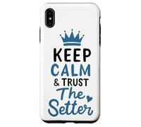 Custodia per iPhone XS Max Pallavolo Keep Calm And Trust The Setter Giocatore Pallavolo